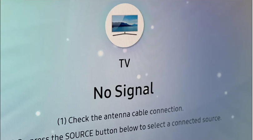 Khi không có tín hiệu hình ảnh, TV hiện đại ngày nay chỉ hiển thị màn hình trống hoặc đôi khi có thêm một số thông tin chỉ dẫn cho người dùng (Ảnh: How To Geek)