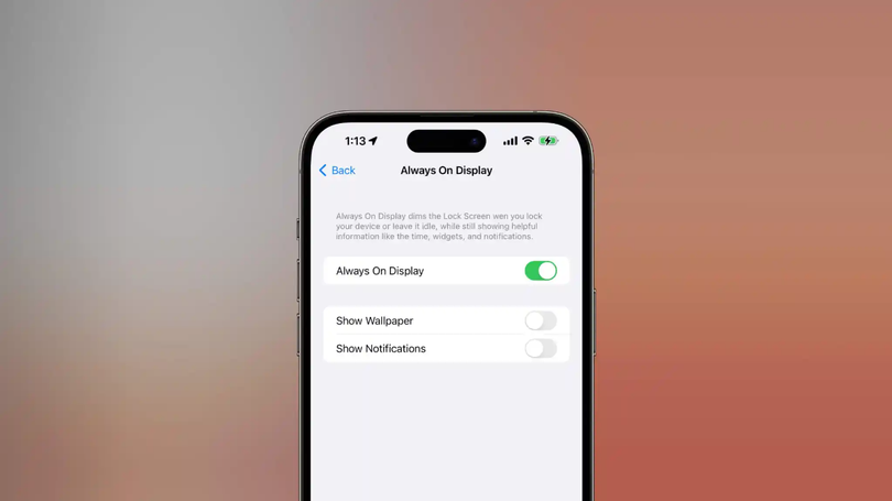 Những tùy chọn cài đặt tính năng Always On Display trên iPhone 14 Pro (Ảnh: 9to5mac) Những tùy chọn cài đặt tính năng Always On Display trên iPhone 14 Pro (Ảnh: 9to5mac)