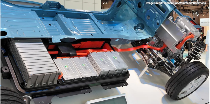 Bộ khung của một chiếc xe điện (Ảnh: Make Use Of)