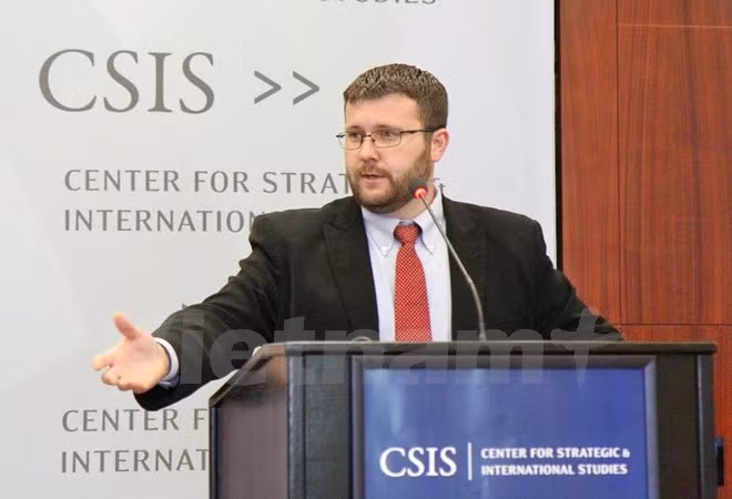 Giám đốc CSIS, ông Greg Polin. (Ảnh: Thanh Tuấn/Vietnam+)