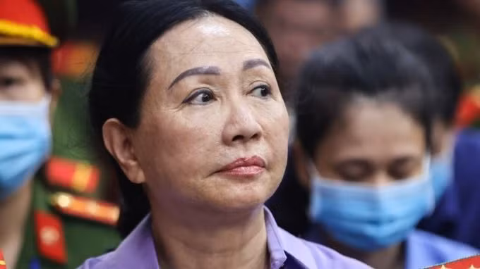 Bà Trương Mỹ Lan ở phiên tòa sơ thẩm giai đoạn 1 của vụ án. Ảnh: Như Quỳnh.