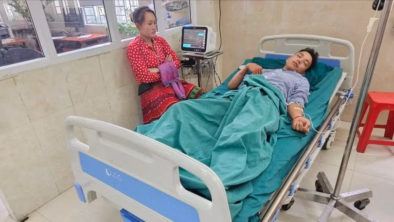 Anh Sính đang điều trị tại bệnh viện.