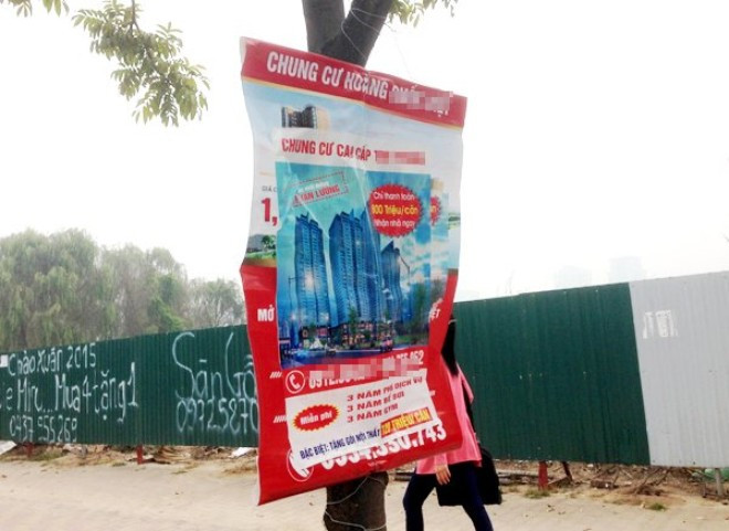 Quảng cáo bán nhà tràn lan không có cơ quan quản lý