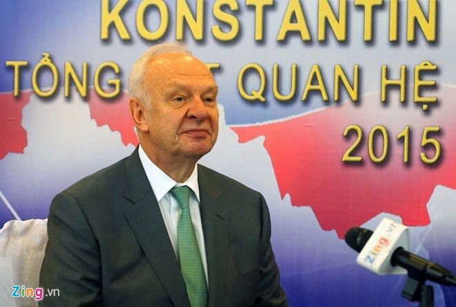 Đại sứ Liên bang Nga tại Việt NamKonstantin Vnukov. Ảnh:Phan Anh