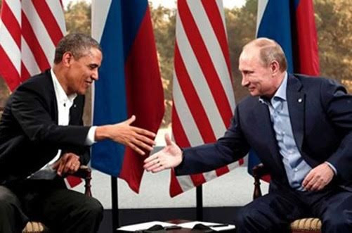 Tổng thống Nga Vladimir Putin và Tổng thống Mỹ Barack Obama. Tổng thống Nga Vladimir Putin và Tổng thống Mỹ Barack Obama.