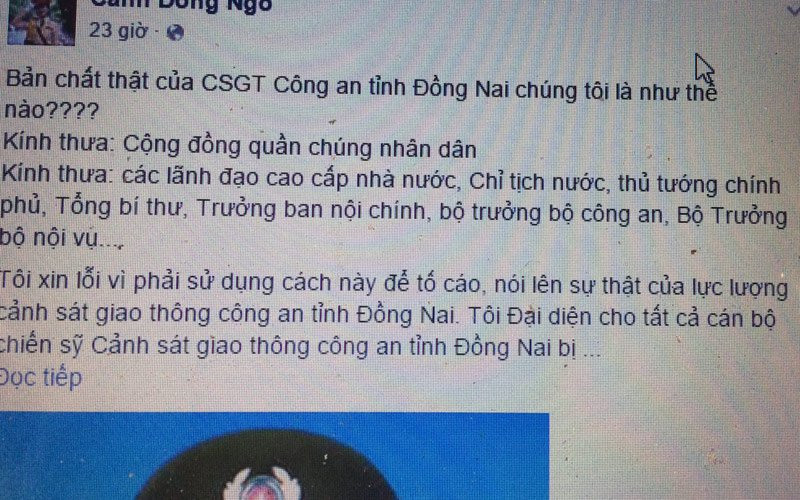 Bài viết trên FB "Cánh Đồng Ngô" đề cập nhiều tiêu cực nhưng chưa đưa ra bằng chứng, tư liệu chứng minh 