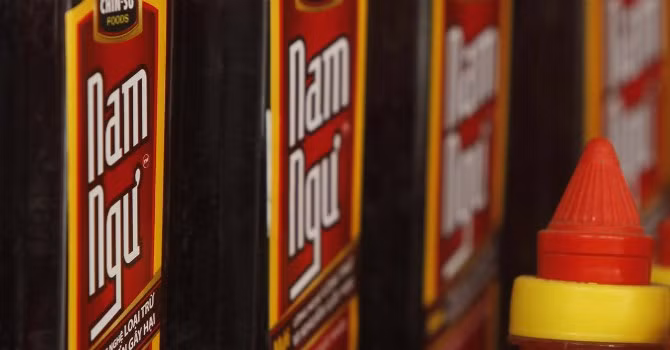 Nước mắm Nam Ngư - một sản phẩm của tập đoàn Masan. Ảnh: WSJ