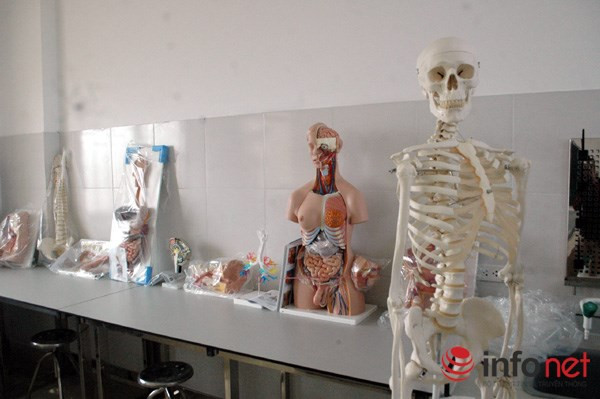 Các trang thiết bị nhằm phục vụ sinh viên theo học ngành Y đa khoa.