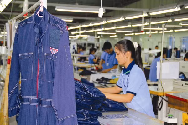 Theo Bộ LĐTBXH, tiền lương tháng bình quân năm 2015 ước đạt 5,53 triệu đồng/người, tăng khoảng 8% so với năm 2014. Ảnh TL