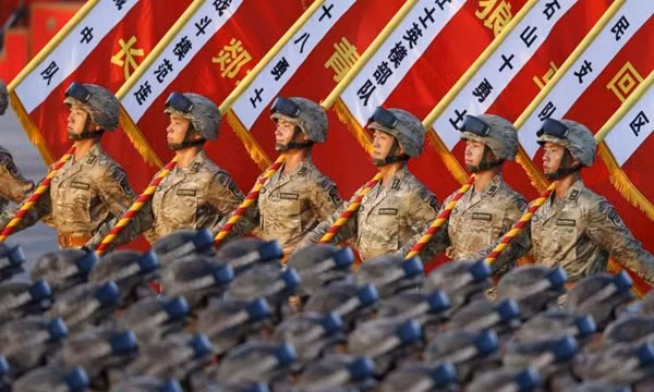 Quân đội Trung Quốc trong cuộc duyệt binh ngày 3.9.