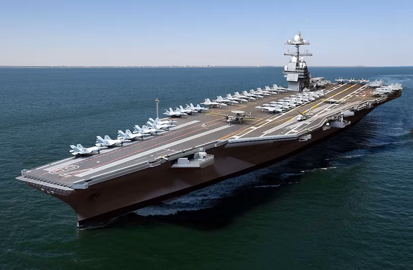 Video quá trình chế tạo siêu tàu sân bay lớp Gerald R. Ford