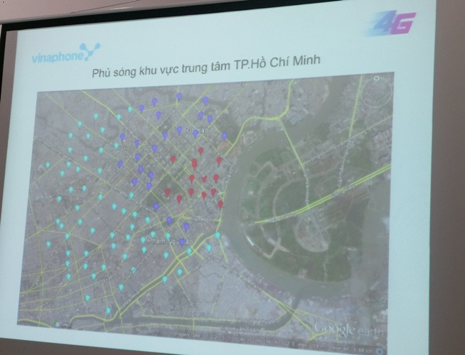 Vùng phủ sóng 4G của VinaPhone tại TP.HCM ở thời điểm hiện tại