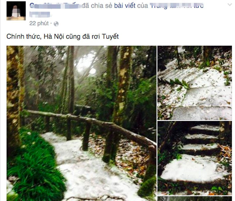 Hy hữu, tuyết rơi ở Hà Nội ảnh 4