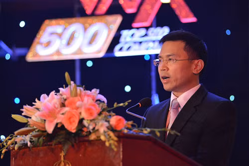 Tổng biên tập Phạm Anh Tuấn phát biểu tại buổi lễ