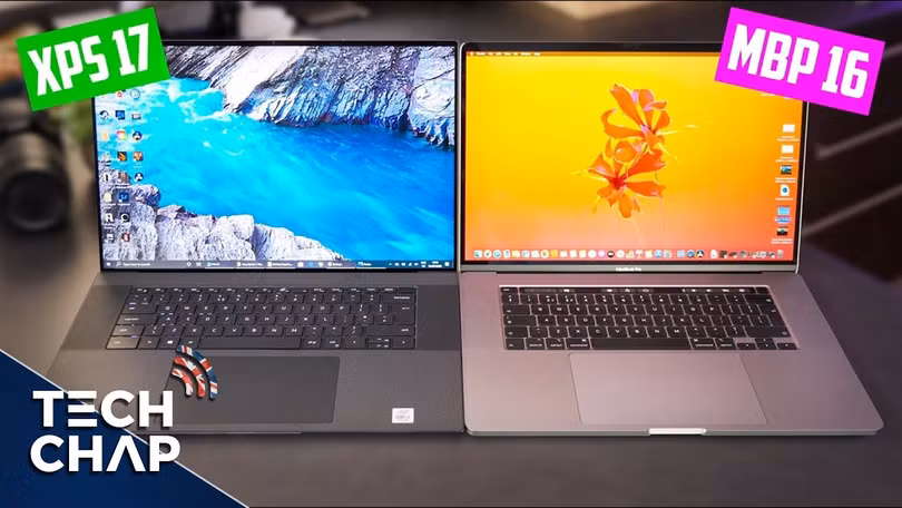 Cả Dell XPS 17 9700 và Macbook Pro 16 đều có mức giá rất cao (Ảnh: Tech Chap)