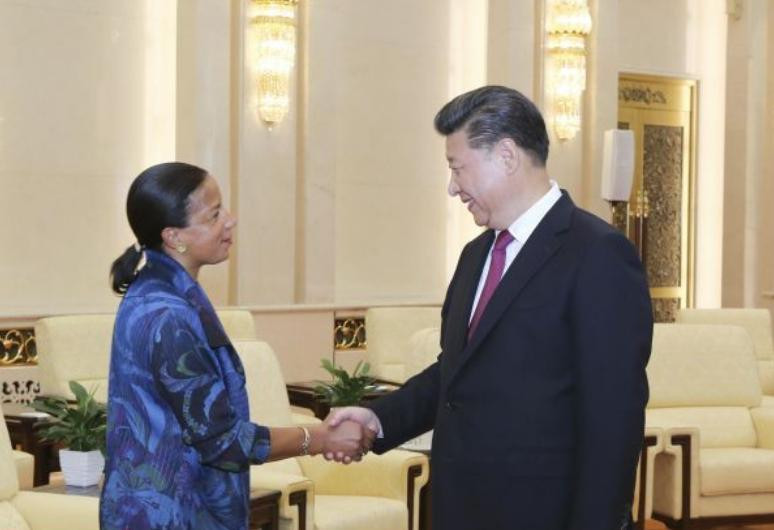 Ngày 25/7/2016, Cố vấn an ninh quốc gia Mỹ hội kiến với ông Tập Cận Bình, Chủ tịch Trung Quốc. Ảnh: Tin tức Tham khảo, Trung Quốc.