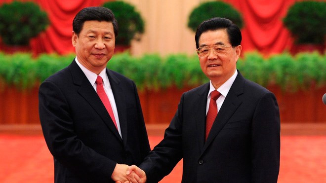 Ông Hồ Cẩm Đào và ông Tập Cận Bình