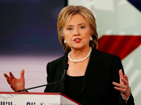 Bà Hillary Clinton.