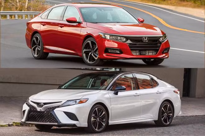 Hai mẫu Toyota Camry hay Honda Accord 2018