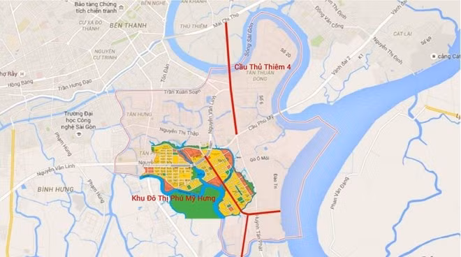 Cầu Thủ Thiêm 4 ước tính có tổng mức đầu tư 5.200 tỷ nối liền quận 2 và quận 7. Ảnh: Zing