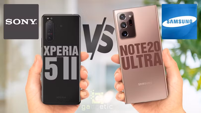 Sony Xperia 5 Mark 2 vs Samsung Galaxy Note 20 Ultra (Ảnh: Gadgetic)