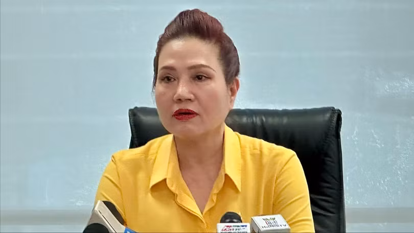 Bà Lê Thúy Hằng khi còn công tác tại SJC.