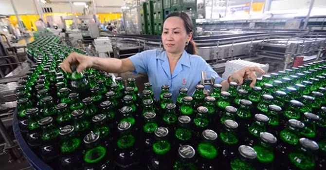 Sản xuất tại Sabeco