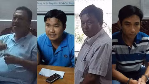 Ảnh 4 bị can vừa bị khởi tố