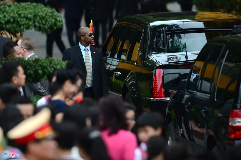 Vòng trong cùng sẽ do lực lượng bảo vệ tổng thống phụ trách. 