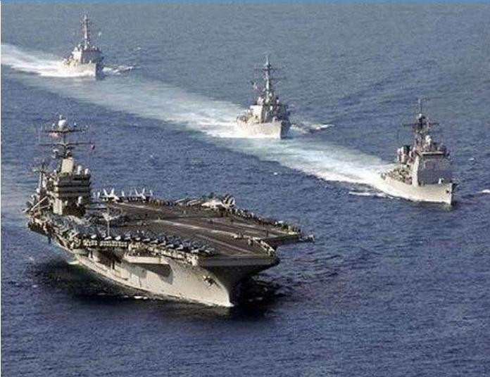 Biên đội tàu sân bay Hạm đội 7 Hải quân Mỹ. Nguồn ảnh: News.qq.com