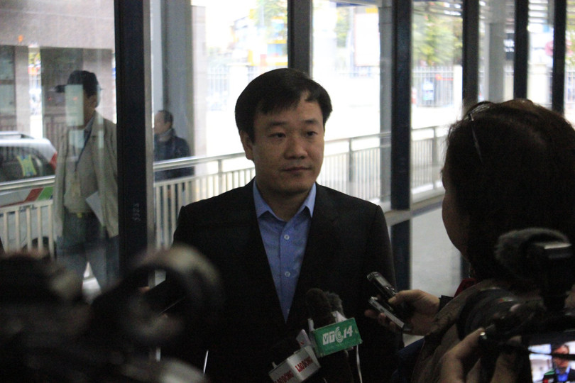 Ông Nguyễn Thủy - Giám đốc Xí nghiệp xe buýt nhanh BRT Hà Nội. Ảnh: Bùi Phú