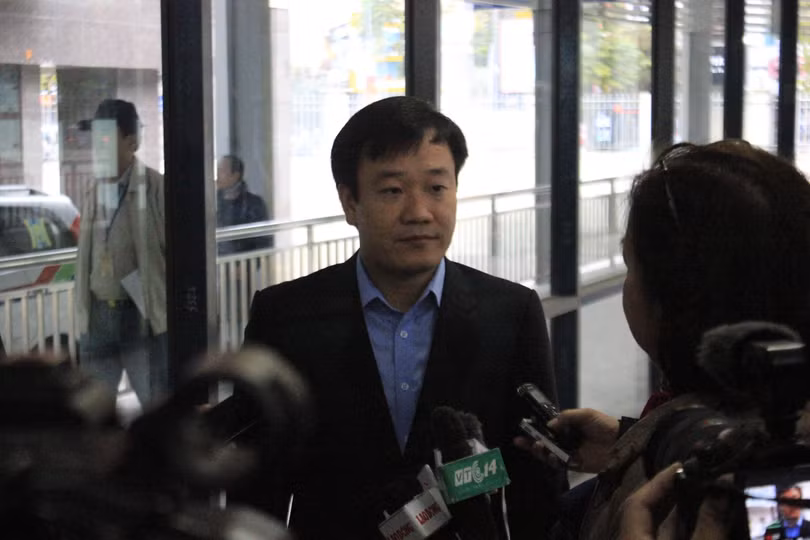 Ông Nguyễn Thủy - Giám đốc Xí nghiệp xe buýt nhanh BRT Hà Nội. Ảnh: Bùi Phú