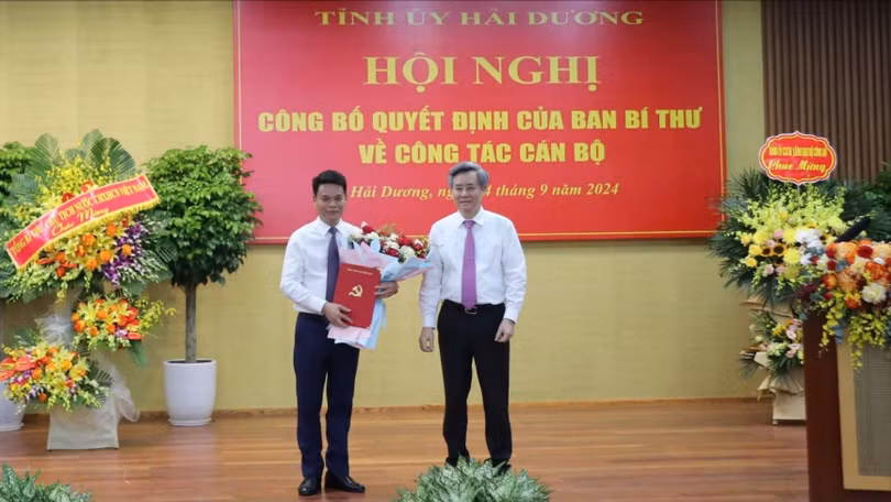 Thiếu tướng Lê Ngọc Châu được Ban Bí thư điều động, chỉ định tham gia Ban Chấp hành, Ban Thường vụ và giữ chức danh Phó Bí thư Tỉnh ủy Hải Dương.