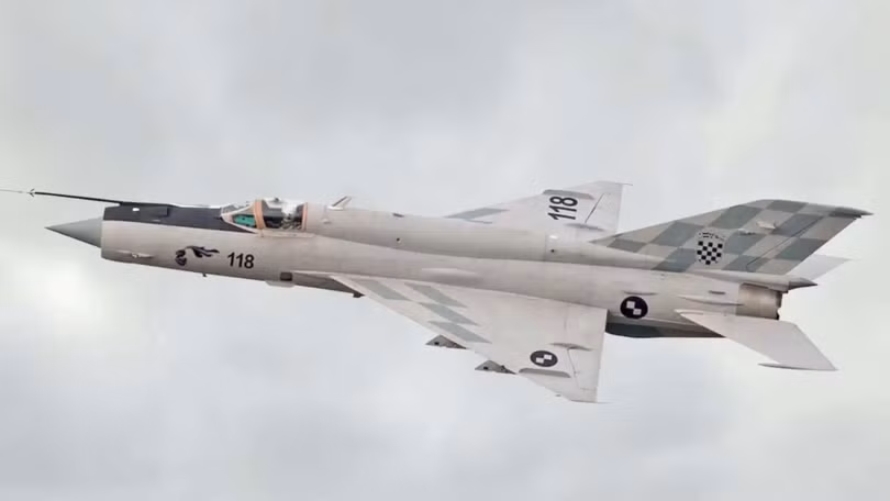 Tiêm kích Mig-21 của Không quân Croatia (Ảnh: The Drive) Tiêm kích Mig-21 của Không quân Croatia (Ảnh: The Drive)