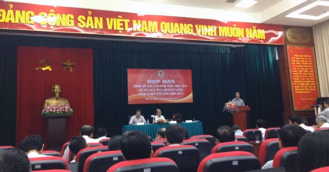 Kiểm toán Nhà nước họp báo công bố kết quả kiểm toán năm 2014 và kết quả thực hiện kết luận, kiến nghị kiểm toán năm 2013