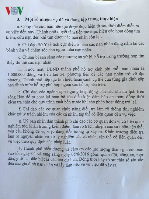 Thông cáo báo chí chính thức của TP Đà Nẵng