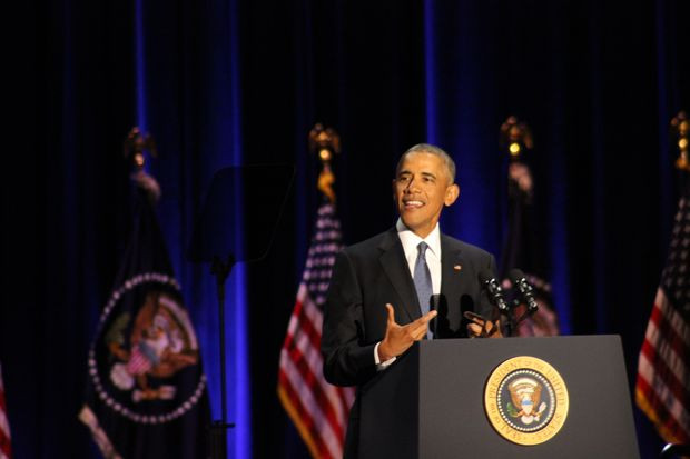 Tổng thống Obama tại Chicago.