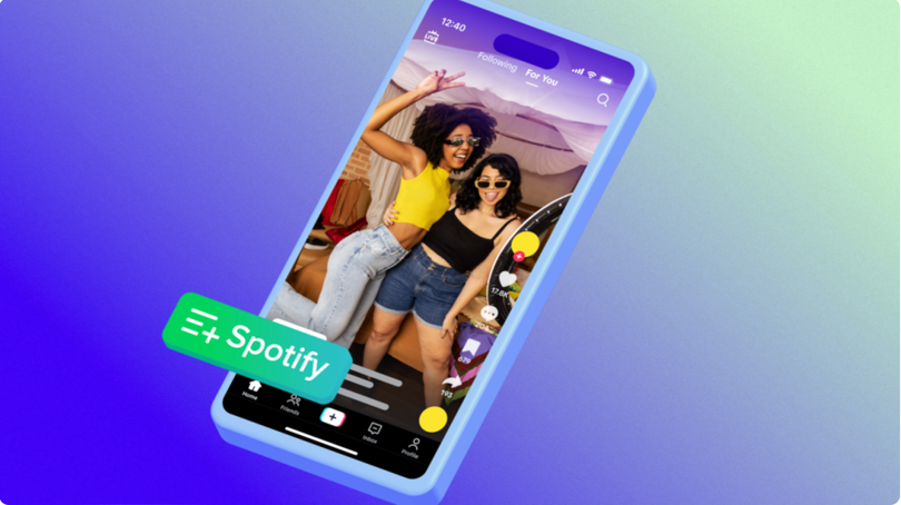 Giờ đây, người dùng có thể lưu các bài hát TikTok vào thư viện Spotify của mình (Ảnh: BGR)