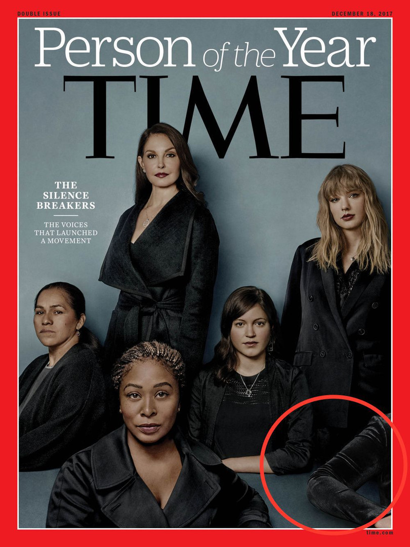 Theo ông Edward Felsenthal, tổng biên tập Tạp chí Time khuỷu tay trên ảnh bìa là của một điều dưỡng viên tại Mỹ. Để giữ công việc, cô không dám tố cáo tên thủ phạm đã xâm hại mình. Nguồn: Mashable