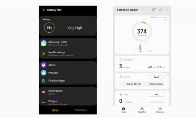 Ứng dụng Samsung Wearable (Ảnh: Tech Radar)