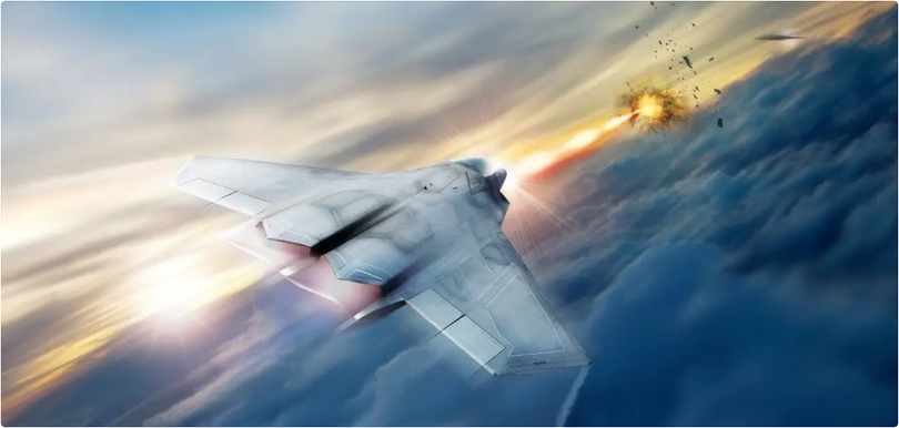 Concept art từ Lockheed Martin cho thấy vũ khí laser năng lượng cao sẽ được trang bị cho các máy bay chiến đấu thế hệ thứ sáu (Ảnh: The Drive) Concept art từ Lockheed Martin cho thấy vũ khí laser năng lượng cao sẽ được trang bị cho các máy bay chiến đấu thế hệ thứ sáu (Ảnh: The Drive)