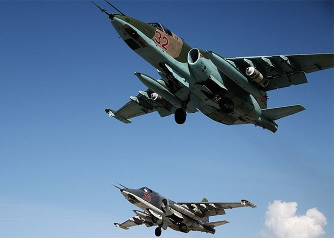 Máy bay chiến đấu Su-25 của Nga. (Nguồn: RIA Novosti)