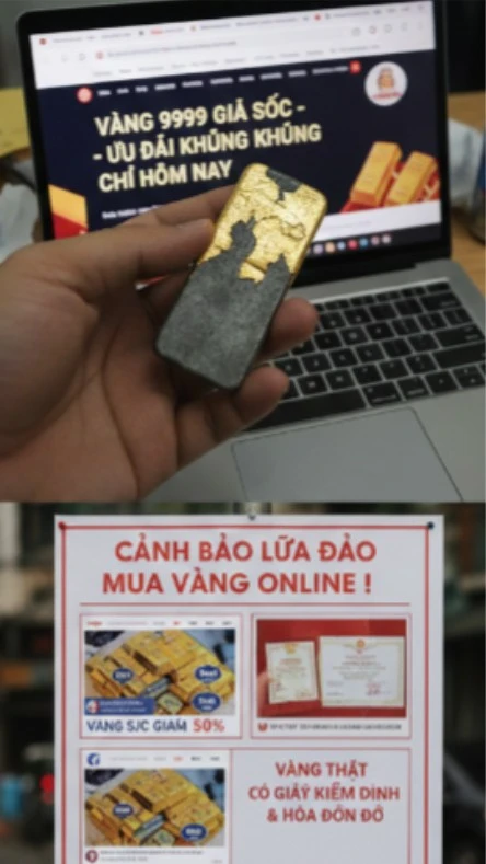 Bị lừa 300 triệu đồng khi mua vàng qua Facebook "tích xanh"