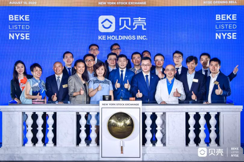 Beike chính thức IPO thành công trên Sàn chứng khoán New York vào tháng 8/2020 (Ảnh: Gaw Capital) Beike chính thức IPO thành công trên Sàn chứng khoán New York vào tháng 8/2020 (Ảnh: Gaw Capital)