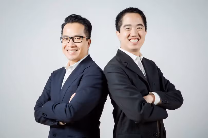 2 nhà đầu tư sáng lập quỹ AVV: ông Bình Trần (bên trái) và ông Eddie Thái (bên phải). Ảnh: AVV
