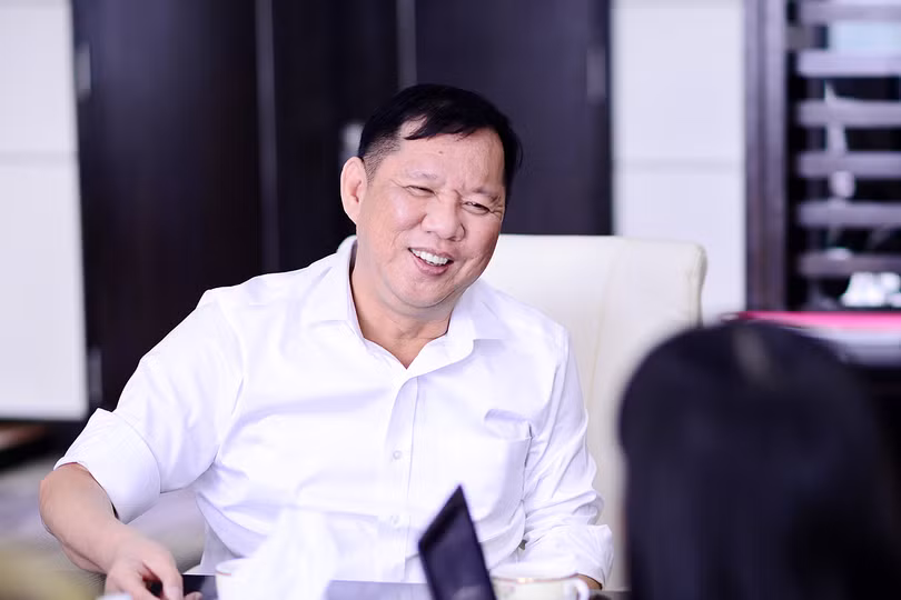 Ông Trần Lệ Nguyên tự tin công ty sẽ làm bánh ngon hơn thị trường. Ảnh: Tuyết Nga. Ông Trần Lệ Nguyên tự tin công ty sẽ làm bánh ngon hơn thị trường. Ảnh: Tuyết Nga.
