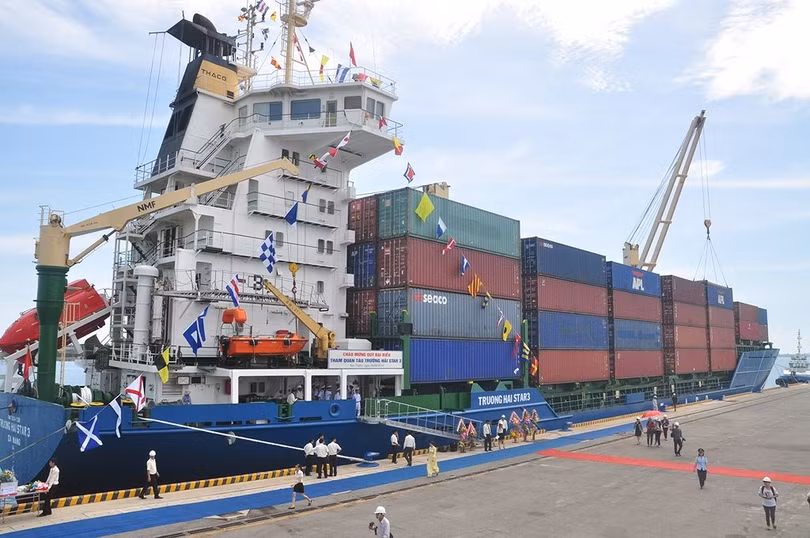 Cảng biển Trường Hải trong Khu kinh tế mở Chu Lai hoạt động được đánh giá là hiệu quả Cảng biển Trường Hải trong Khu kinh tế mở Chu Lai hoạt động được đánh giá là hiệu quả