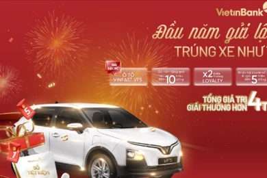 Trúng ô tô điện VinFast VF5 khi gửi tiết kiệm đầu năm 2026 tại VietinBank
