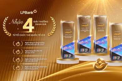 LPBank ghi dấu ấn trên thị trường thẻ với 4 giải thưởng từ JCB