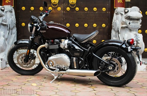 Triumph Bonneville Bobber 2017 đầu tiên về VN, giá 580 triệu đồng ảnh 3 Triumph Bonneville Bobber 2017 đầu tiên về VN, giá 580 triệu đồng ảnh 3